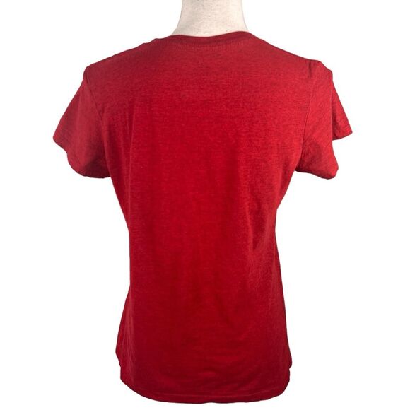 MLB Chicago Cubs Red Short Sleeve Women’s T-Shirt Baseball Fitted Large - Picture 2 of 6